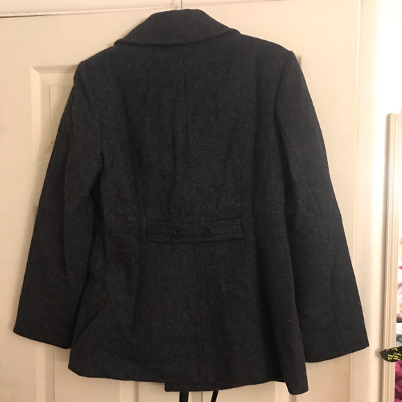 Gray pea coat - Picture 3 of 3